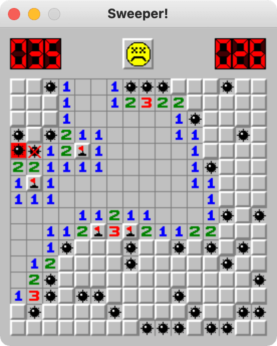 Minesweeper Clone screenshot.